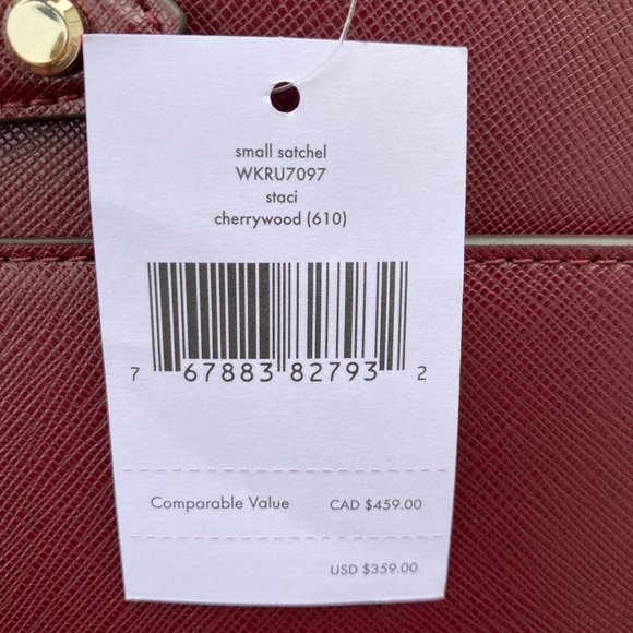 NWT Kate Spade Small Satchel Staci - Picture 5 of 5